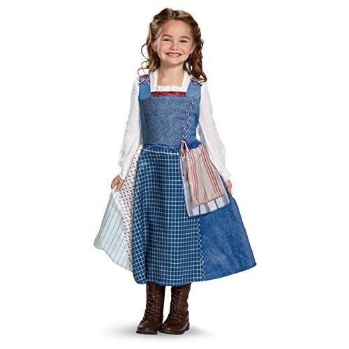  할로윈 용품Disguise Belle Village Dress Deluxe Movie Costume, Multicolor, Small (4-6X)