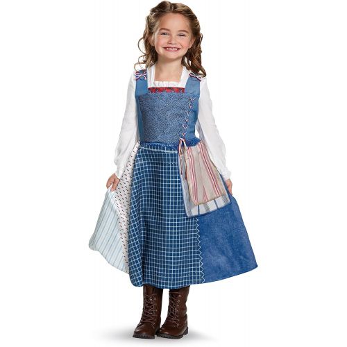  할로윈 용품Disguise Belle Village Dress Deluxe Movie Costume, Multicolor, Small (4-6X)