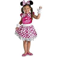 할로윈 용품Disguise Disney Mickey Mouse Clubhouse Pink Minnie Shimmer Girls Costume, Medium/7-8