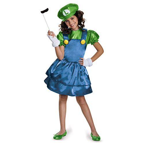  할로윈 용품Disguise Luigi Skirt Version Costume, Small (4-6x)