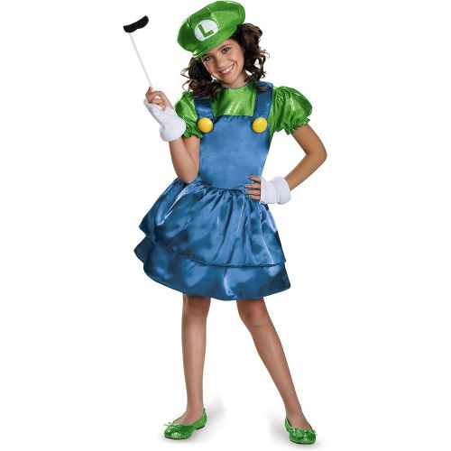  할로윈 용품Disguise Luigi Skirt Version Costume, Small (4-6x)