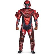 Disguise Mens Halo Red Spartan Muscle Costume