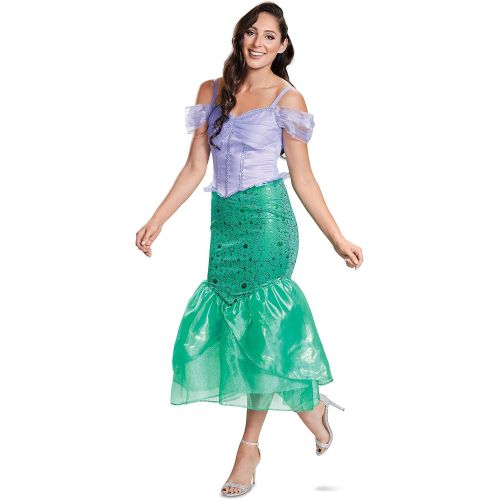  할로윈 용품Disguise The Little Mermaid Deluxe Ariel Costume for Adults