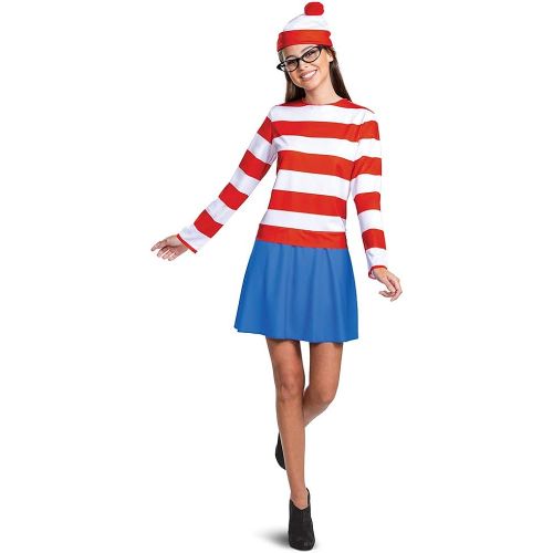  할로윈 용품Disguise Wheres Waldo Adult Classic Wenda Costume