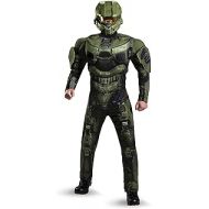 할로윈 용품Disguise Mens Halo Deluxe Muscle Master Chief Adult Costume