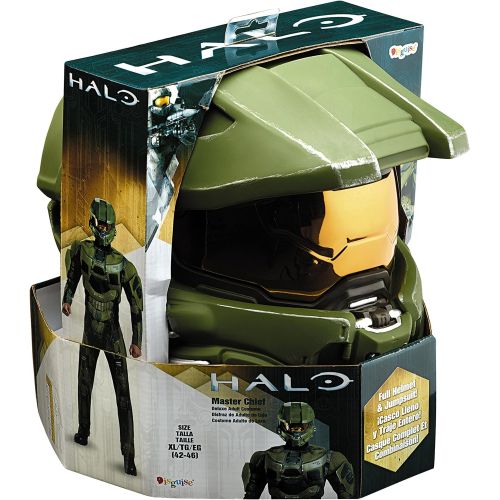  할로윈 용품Disguise Mens Halo Deluxe Muscle Master Chief Adult Costume