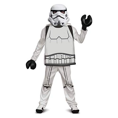  할로윈 용품Disguise Lego Stormtrooper Costume for Kids, Deluxe Lego Star Wars Themed Childrens Character Outfit