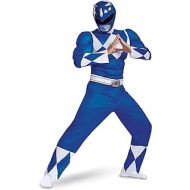 할로윈 용품Disguise Mens Power Rangers Blue Ranger Muscle Costume