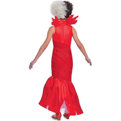  할로윈 용품Disguise Cruella Dress Costume, Official Disney Estella Red Dress Outfit from Cruella Live Action Movie