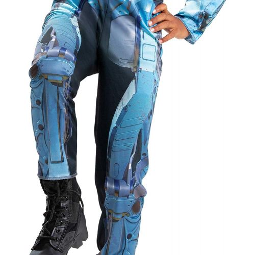  할로윈 용품Disguise Pathfinder Costume for Kids, Official Deluxe Apex Legends Costume Jumpsuit with Mask and Armor