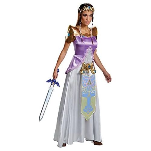  할로윈 용품Disguise Womens Legend Of Zelda Deluxe Zelda Adult Costume