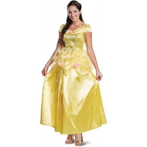  할로윈 용품Disguise Beauty & The Beast Deluxe Classic Belle Costume for Adults