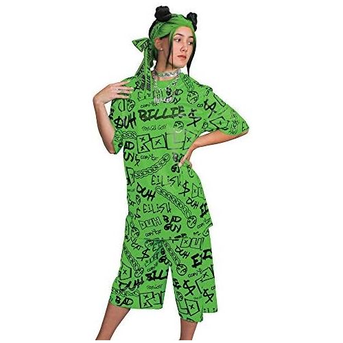  할로윈 용품Disguise Billie Eilish Costume Adult Green