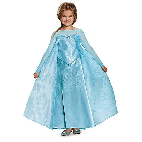  할로윈 용품Disguise Elsa Ultra Prestige Costume, Large (10-12)