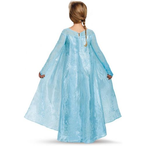  할로윈 용품Disguise Elsa Ultra Prestige Costume, Large (10-12)