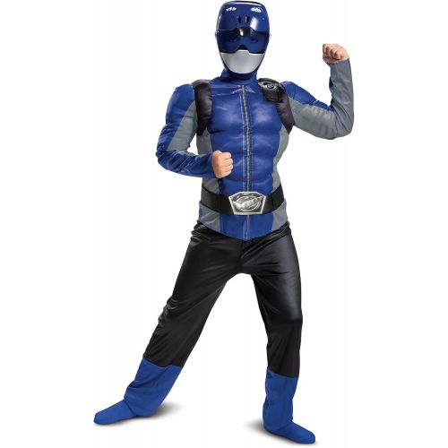  할로윈 용품Disguise Blue Ranger Beast Morphers Classic Muscle Child Costume