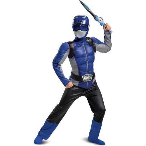  할로윈 용품Disguise Blue Ranger Beast Morphers Classic Muscle Child Costume