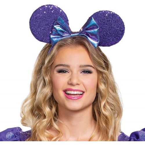  할로윈 용품Disguise Disney Minnie Mouse Costume, Potion Purple Deluxe Adult Womens Glam Party Dress and Character Outfit