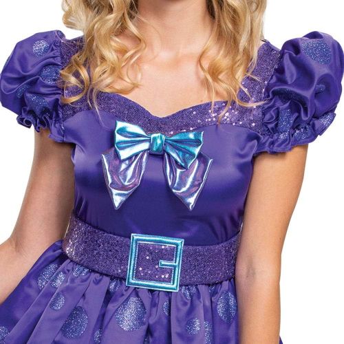  할로윈 용품Disguise Disney Minnie Mouse Costume, Potion Purple Deluxe Adult Womens Glam Party Dress and Character Outfit
