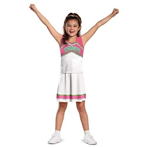  할로윈 용품Disguise Addison Cheer Costume, Disney Zombies-2 Character Outfit, Kids Movie Inspired Cheerleader Dress,