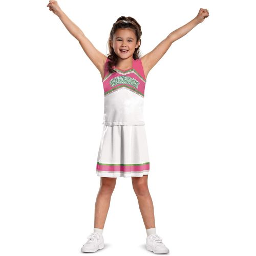  할로윈 용품Disguise Addison Cheer Costume, Disney Zombies-2 Character Outfit, Kids Movie Inspired Cheerleader Dress,