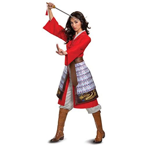 할로윈 용품Disguise Mulan Womens Deluxe Hero Red Costume