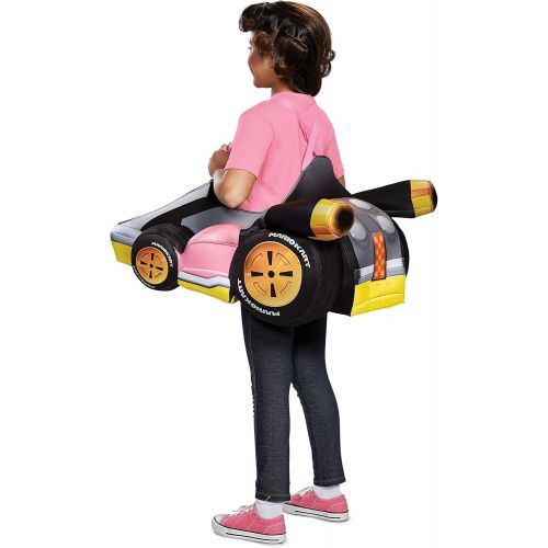  할로윈 용품Disguise Peach Kart Child Child Costume, One Size Child