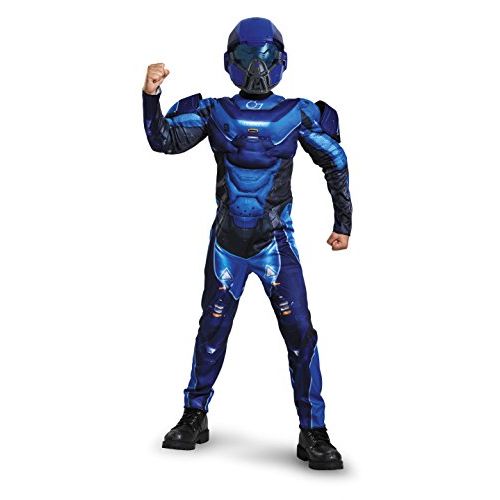  할로윈 용품Disguise Blue Spartan Classic Muscle Halo Microsoft Costume