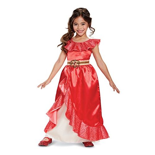  할로윈 용품Disguise Disney Elena of Avalor Adventure Deluxe Girls Costume, Size Medium (7-8)