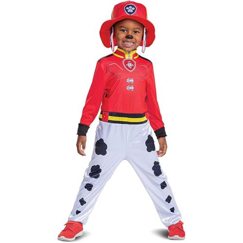  할로윈 용품Disguise Paw Patrol Marshall Costume Hat and Jumpsuit for Boys, Paw Patrol Movie Character Outfit with Badge