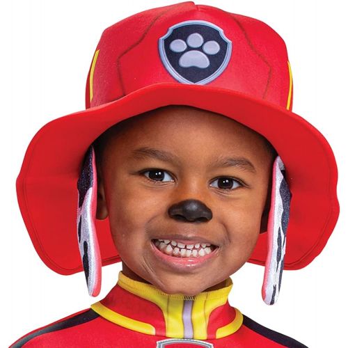  할로윈 용품Disguise Paw Patrol Marshall Costume Hat and Jumpsuit for Boys, Paw Patrol Movie Character Outfit with Badge