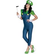 할로윈 용품Disguise Womens Nintendo Super Mario Bros.Luigi Female Deluxe Costume
