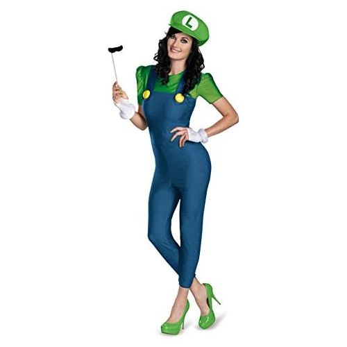  할로윈 용품Disguise Womens Nintendo Super Mario Bros.Luigi Female Deluxe Costume