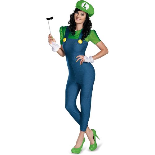  할로윈 용품Disguise Womens Nintendo Super Mario Bros.Luigi Female Deluxe Costume