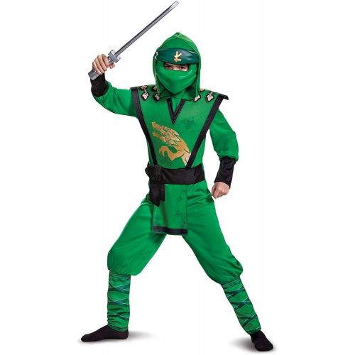  할로윈 용품Disguise Lloyd Costume for Kids, Deluxe Lego Ninjago Legacy Themed Childrens Charcter Jumpsuit