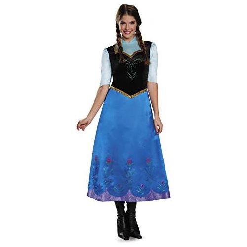  할로윈 용품Disguise Womens Frozen Anna Traveling Deluxe Costume