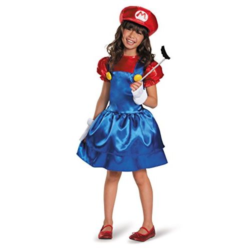  할로윈 용품Disguise Mario Skirt Version Costume, Small (4-6x)