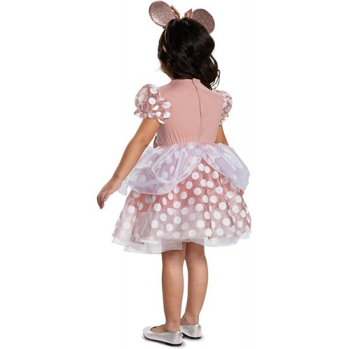  할로윈 용품Disguise Rose Gold Minnie Mouse Classic Toddler Girl Costume