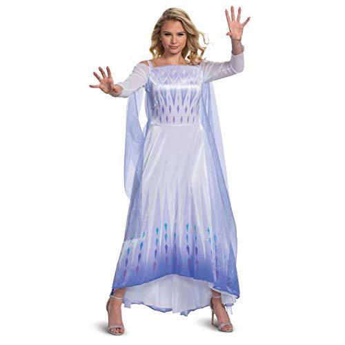  할로윈 용품Disguise Frozen Snow Queen Elsa Deluxe Costume for Women