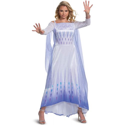  할로윈 용품Disguise Frozen Snow Queen Elsa Deluxe Costume for Women