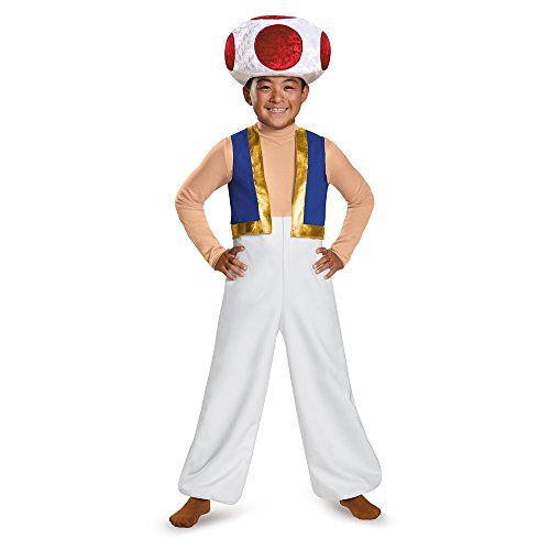  할로윈 용품Disguise Toad Deluxe Costume, Small (4-6)