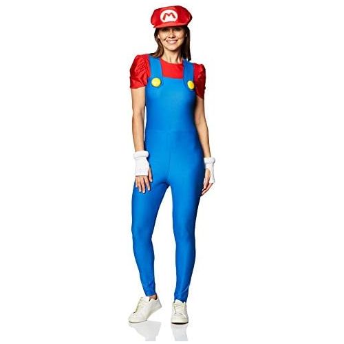  할로윈 용품Disguise Womens Nintendo Super Mario Bros.Mario Female Deluxe Costume