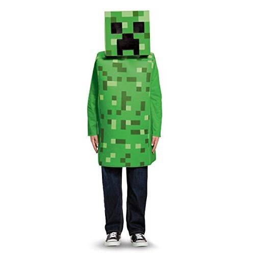  할로윈 용품Disguise Creeper Classic Minecraft Costume, Green, Medium (7-8)