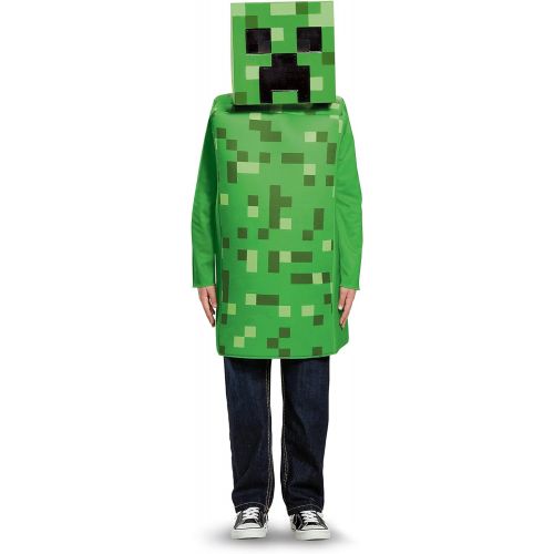  할로윈 용품Disguise Creeper Classic Minecraft Costume, Green, Medium (7-8)