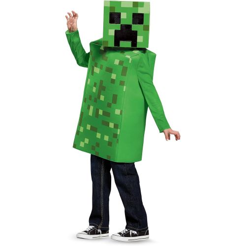  할로윈 용품Disguise Creeper Classic Minecraft Costume, Green, Medium (7-8)