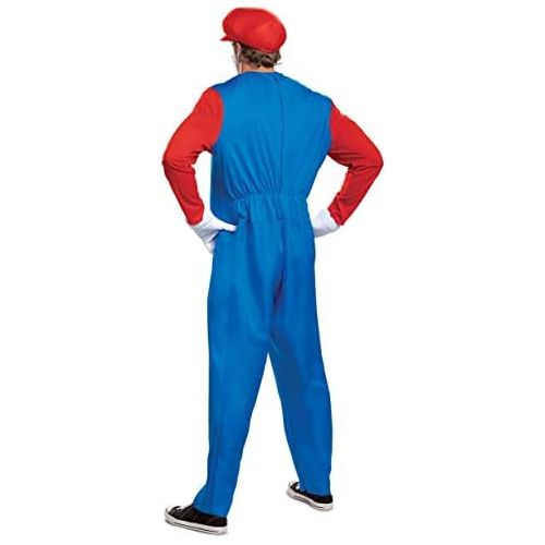  할로윈 용품Disguise The Super Mario Brothers Mens Mario Deluxe Costume