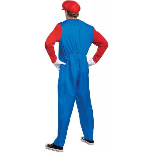  할로윈 용품Disguise The Super Mario Brothers Mens Mario Deluxe Costume