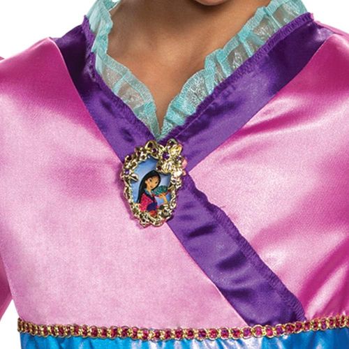  할로윈 용품Disguise Disney Princess Mulan Costume Dress for Girls, Childrens Character Dress Up Outfit