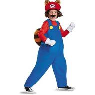Disguise Mario Raccoon Deluxe Super Mario Bros. Nintendo Costume, Small/4-6