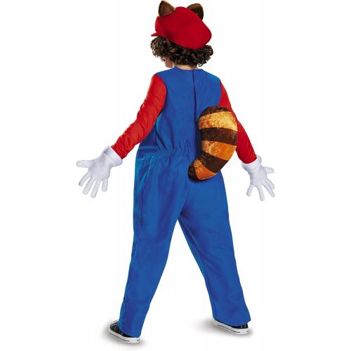  할로윈 용품Disguise Mario Raccoon Deluxe Super Mario Bros. Nintendo Costume, Small/4-6